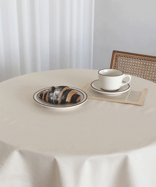 아이보리 테이블보 식탁보 테이블매트